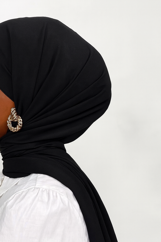 HYBRID Jersey Hijab - ONYX - VASTR