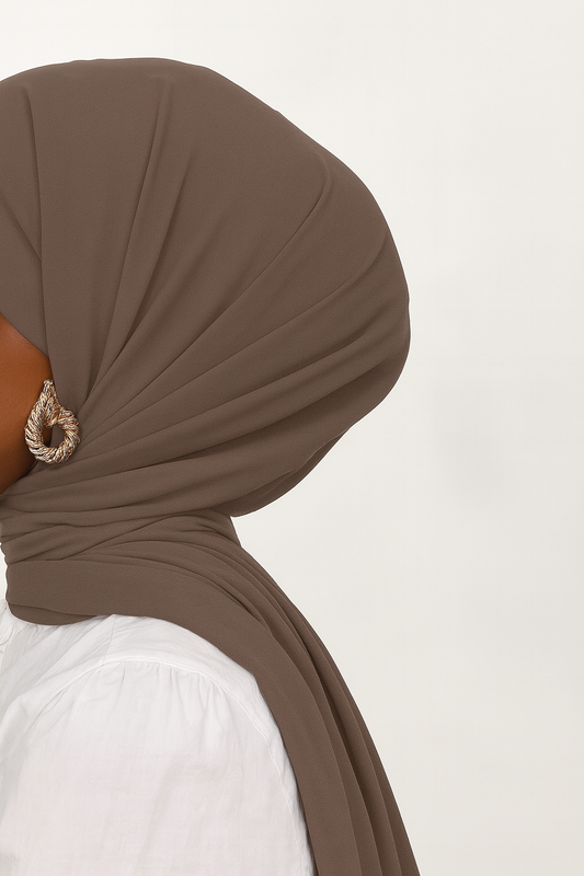 HYBRID Jersey Hijab - STONE TAUPE - VASTR