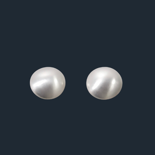 PEARL DOME STUD EARRINGS
